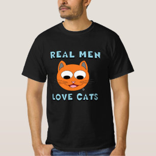 実在MEN LAVE CATS猫好き Tシャツ