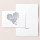 実在Metallic Thank You Scriptハート 箔カード (ディスプレー)