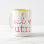 実在Mom Nutrition Two-Tone Mug (15 oz) ツートーンマグカップ (正面左)