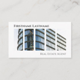 実在QRコード事務モダン建物 名刺