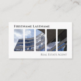 実在QRコード事務モダン建物 名刺