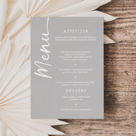 実在Silver Foil Scriptのメモダンニュー結婚・カード 箔招待状