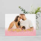 実在Snuggle Foilおもしろいベビー誕生発表 箔シーズンカード (立ち正面)