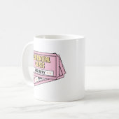 実存主義の危機 楽しいチケット コーヒーマグカップ (正面左)