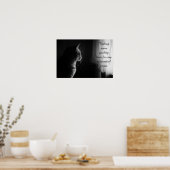 実存危機おもしろい猫 ポスター (キッチン)