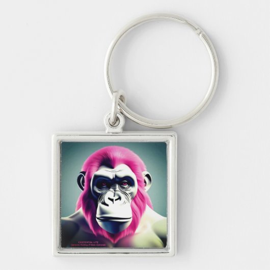 実存性ライトサル キーホルダー (正面)