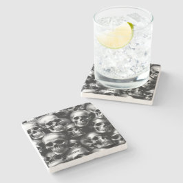 実存性ライトシルバースカルウォッチ ストーンコースター