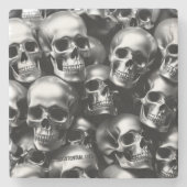 実存性ライトシルバースカルウォッチ ストーンコースター (正面)