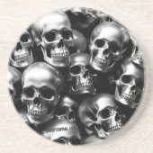 実存性ライトシルバースカル砂岩を見る コースター (正面)