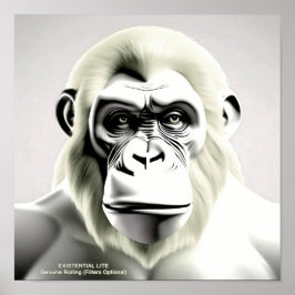 実存性ライトテープベージュ色 ポスター