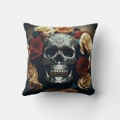 実存性ライトリーススカル クッション (裏面)