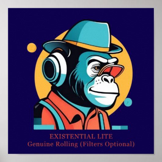 実存性ライト漫画チンプ ポスター (正面)