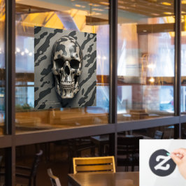 実存性LITEメメントモリ迷彩柄スカル ウィンドウサイン