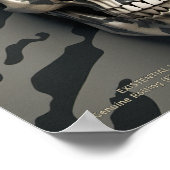 実存性LITEメメントモリ迷彩柄スカル ポスター (角)