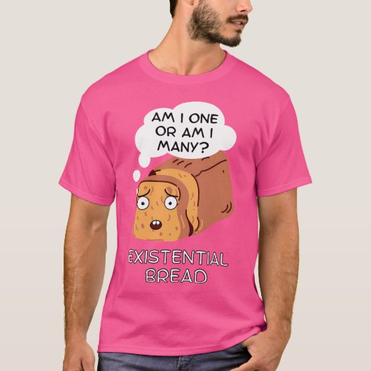 実存的なパンかわいいズブレッドパン Tシャツ (正面)