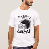 実存的グランジ ANICCA(अनिच्च)パンク 無常 Tシャツ (正面)