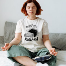 実存的グランジ ANICCA(अनिच्च)パンク 無常 Tシャツ