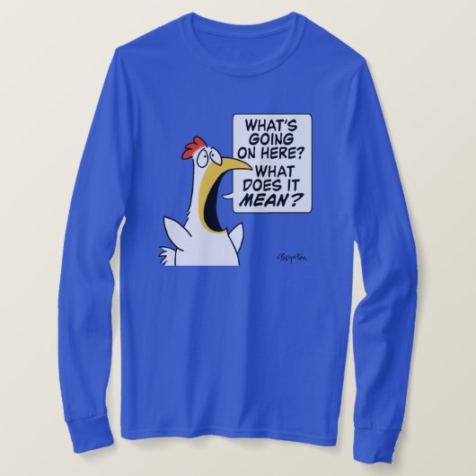 実存的チキンバイサンドラボイントン Tシャツ (デザイン正面)