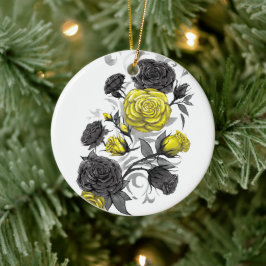 実存的バラ セラミックオーナメント