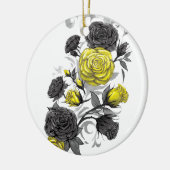 実存的バラ セラミックオーナメント (左)