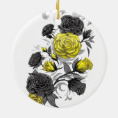 実存的バラ セラミックオーナメント (裏面)