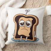 実存的危機に見舞われた焼きトースト クッション (ブランケット)