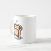 実存的危機に見舞われた焼きトースト コーヒーマグカップ (正面左)