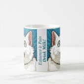 実存的危機の猫のマグカップ コーヒーマグカップ (中央)