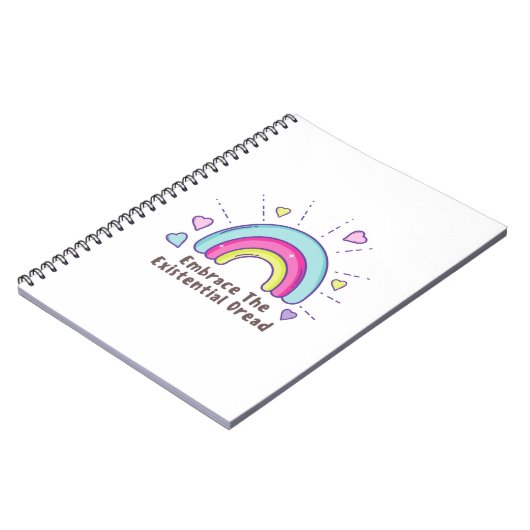 実存的恐怖のノートをおもしろい取り入れる ノートブック (左側)