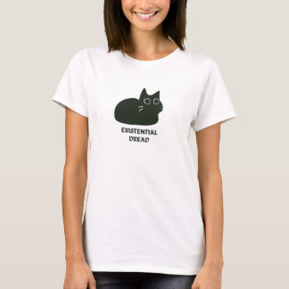 実存的恐怖ネコ Tシャツ