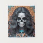 実存的LITEメメントモリフェムスカル タペストリー (正面)