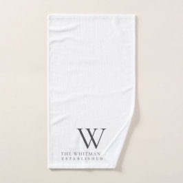 実家のモノグラム ハンドタオル