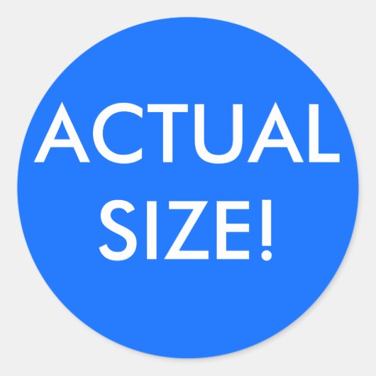 実寸 ラウンドシール (正面)