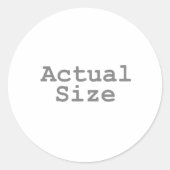 実寸 ラウンドシール (正面)