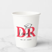 実恋しく思際Phd卒業式 紙コップ (裏面)