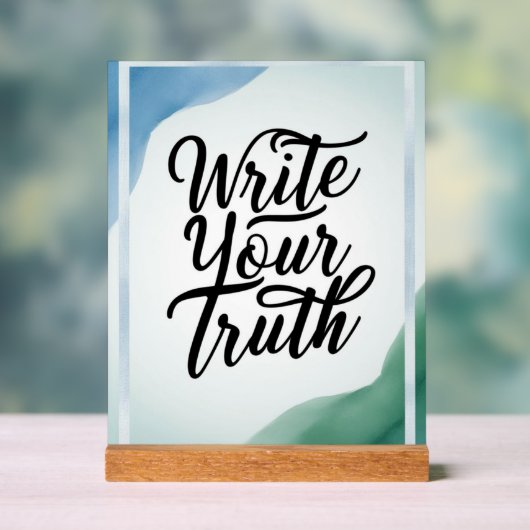 実書事 アクリルサイン (ニュートラル)