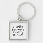 実書現吸者おもしろいが贈り物 キーホルダー (正面)