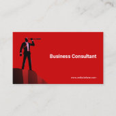 実業家の望遠鏡崖 | 概念 | レッド 名刺 (正面)