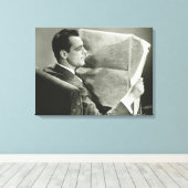 実業家読新聞 キャンバスプリント (インサイチュ (ウッドフロア))