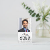 実業家 |エステート実在ロゴ |スカイライン 名刺 (スタンド正面)