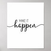 実現させるやる気を起こさせる ポスター (正面)