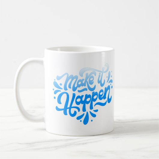 実現させる コーヒーマグカップ (左)