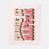 実現させる フリースブランケット (正面)