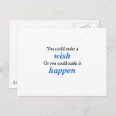 実現させる ポストカード (正面/裏面)