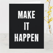 実現すやる気を起こさせるる引用文 カード (黄色い花)