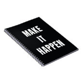 実現やる気を起こさせる引用文 ノートブック (右側)