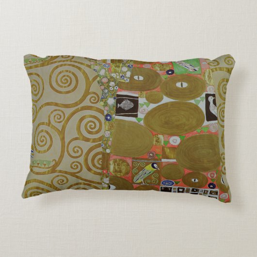 実現、c.1905-09のための勉強(w/c及びpapの金ゴールド アクセントクッション (裏面)