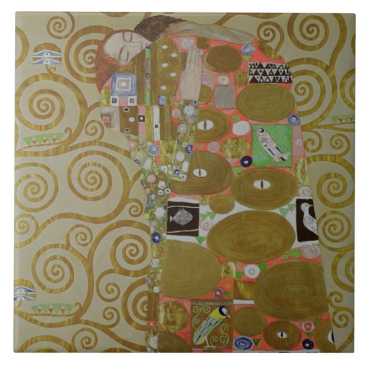 実現、c.1905-09のための勉強(w/c及びpapの金ゴールド タイル (正面)