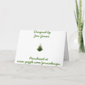 実生植物の挨拶 シーズンカード (裏面)