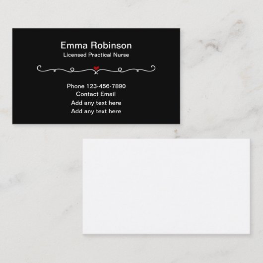 実用化ナース医療用名刺 名刺 (正面/裏面)